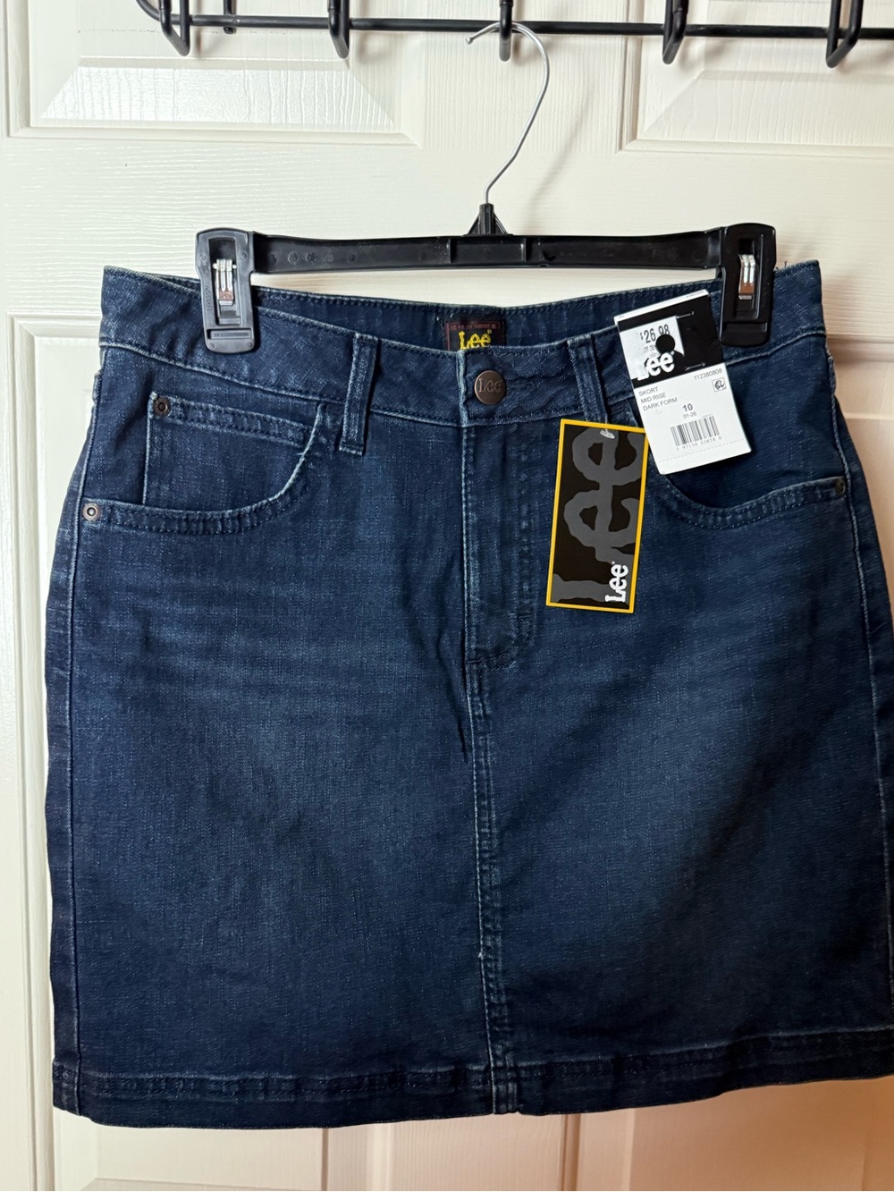Lee Navy Denim Skort with Front Pockets - Picture 7 of 13